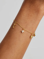 18k Gold Vermeil Love Unlocked Charm Bracelet