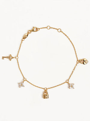 18k Gold Vermeil Love Unlocked Charm Bracelet