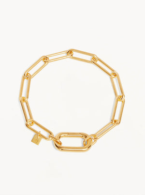 18k Gold Vermeil With Love Annex Link Bracelet