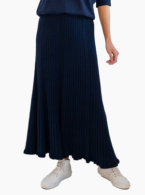 Rebecca Knit Skirt - Navy