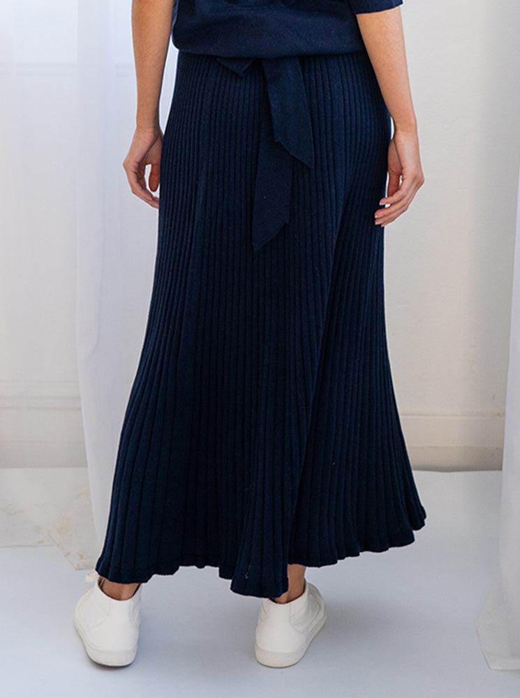 Rebecca Knit Skirt - Navy