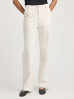 Wide Leg Pant - Ecru