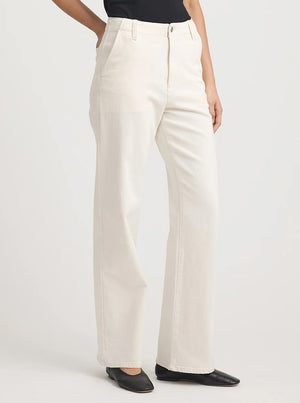 Wide Leg Pant - Ecru