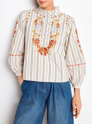 Blouse with Multicolour Embroidery - Original