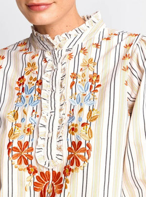 Blouse with Multicolour Embroidery - Original