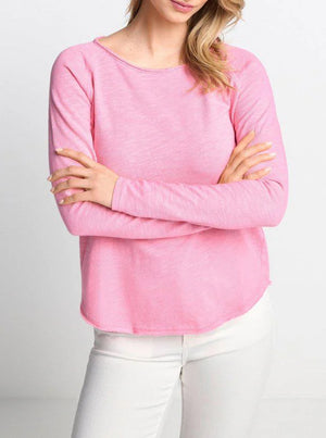 Organic Heavy Jersey Longsleeve - Sorbet Pink