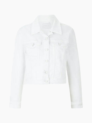 Coloured Denim Jacket - White