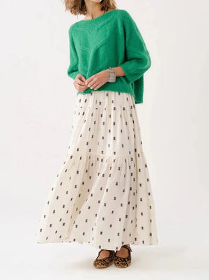 SunsetLL Maxi Skirt - Creme