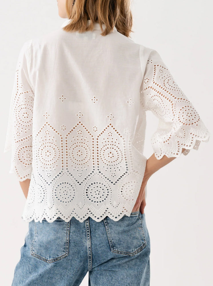 LouiseLL Blouse SS - White