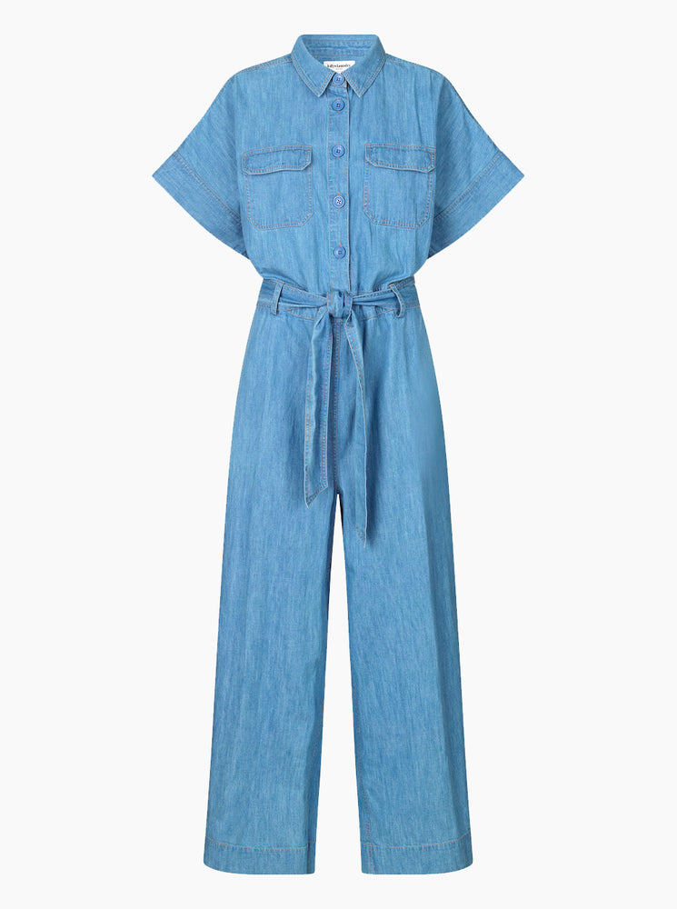 MathildeLL Jumpsuit SS - Light Blue