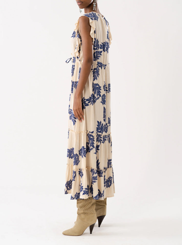 SamoLL Midi Dress SL - Flower Print