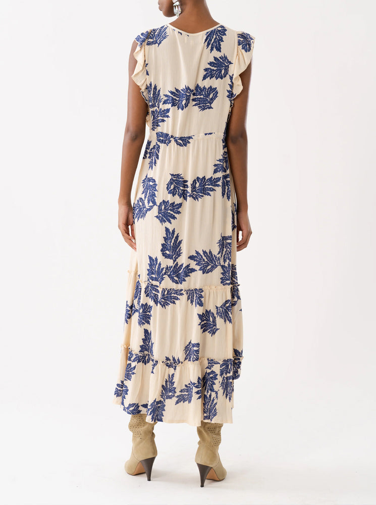 SamoLL Midi Dress SL - Flower Print