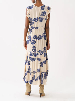 SamoLL Midi Dress SL - Flower Print