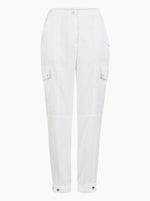 Cargo Pants In Shimmer - White