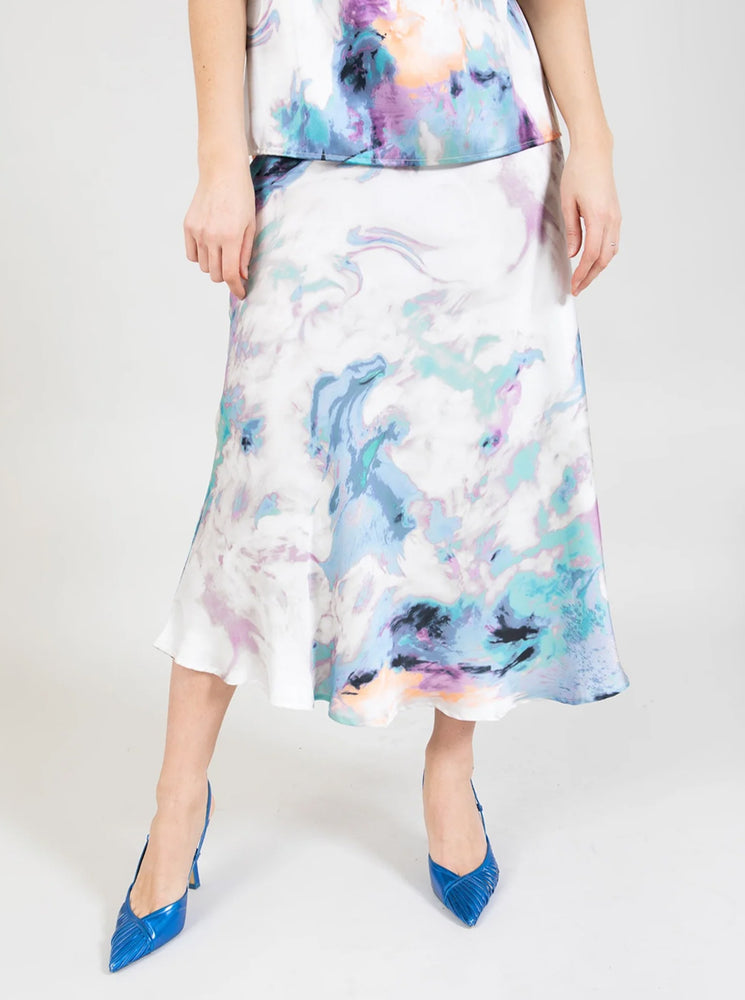 Skirt In Swirl Print - Swirl Print