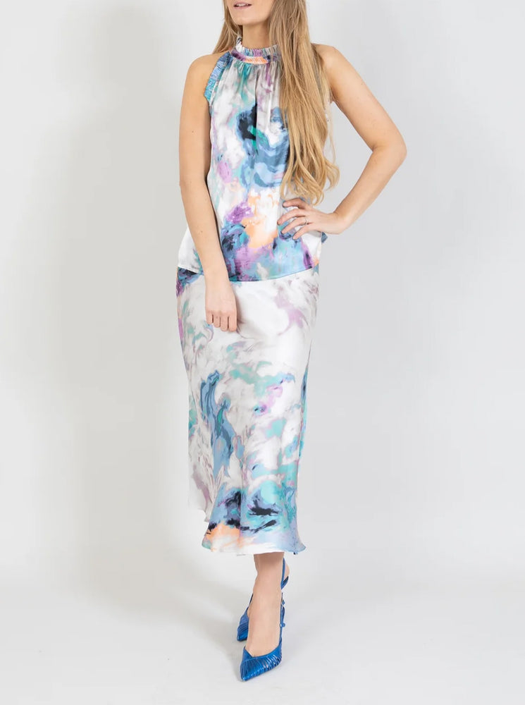 Skirt In Swirl Print - Swirl Print