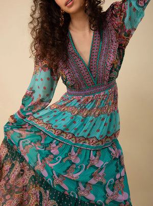 Nyla Maxi Dress - Teal