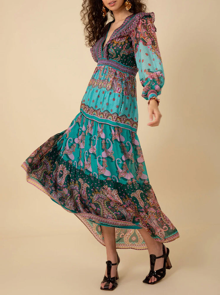 Nyla Maxi Dress - Teal