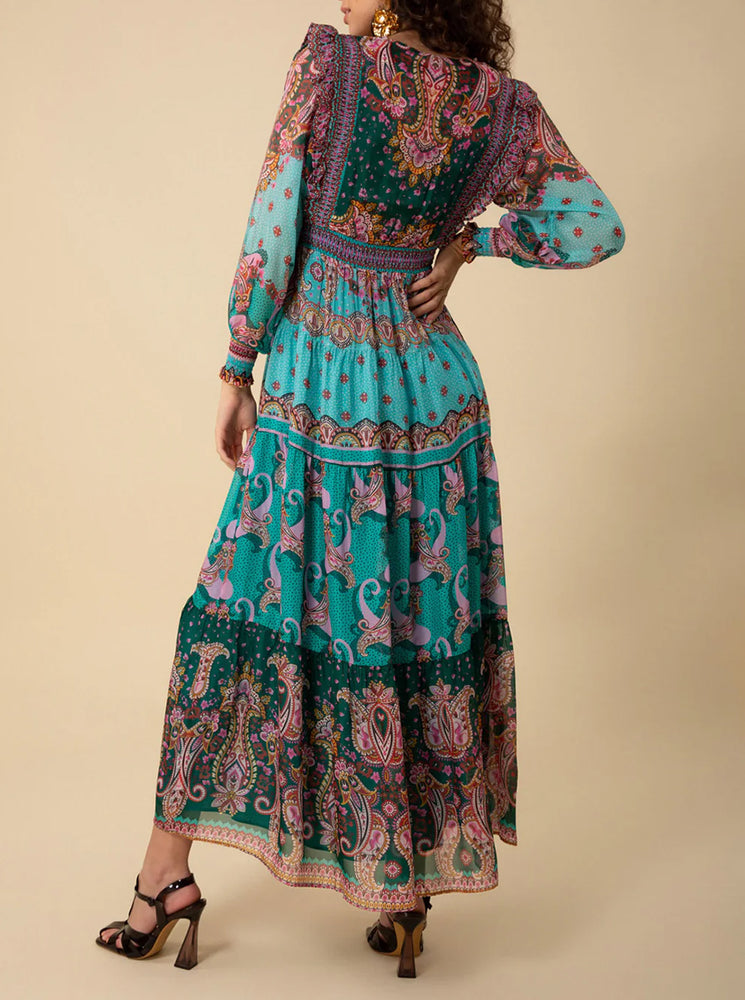 Nyla Maxi Dress - Teal