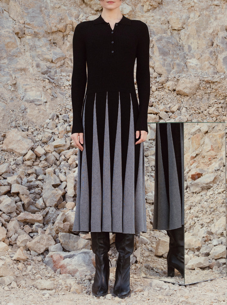 Radial Midi Dress - Unic