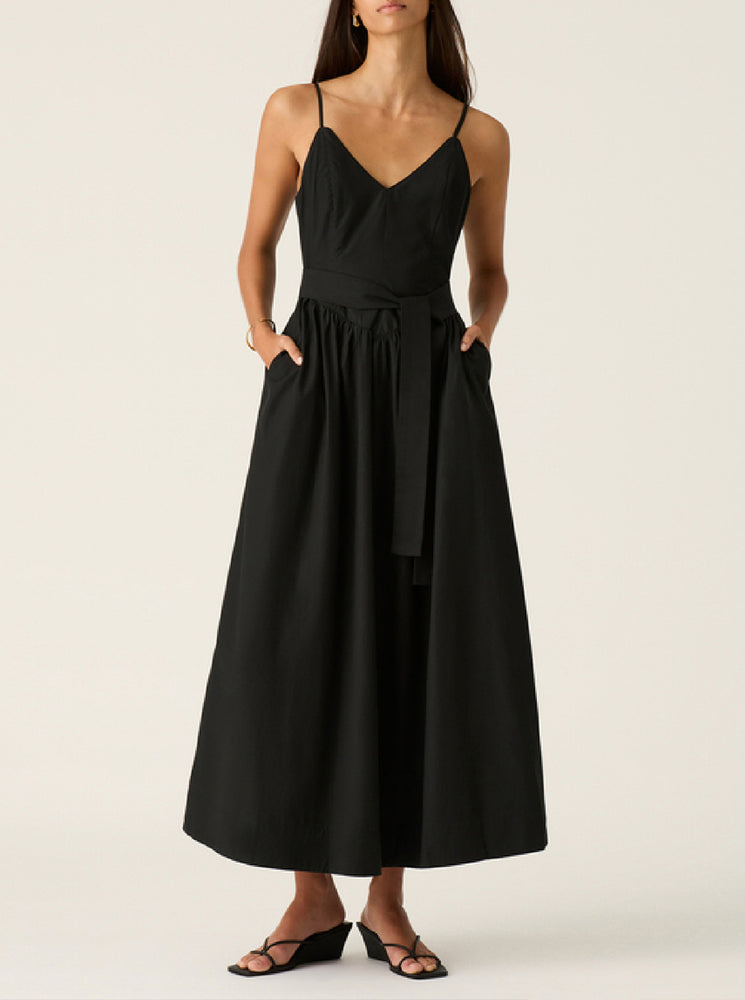 Quinn Midi Dress - Black