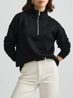 Lounge Zip Collar - Black