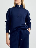 Lounge Zip Collar - Navy