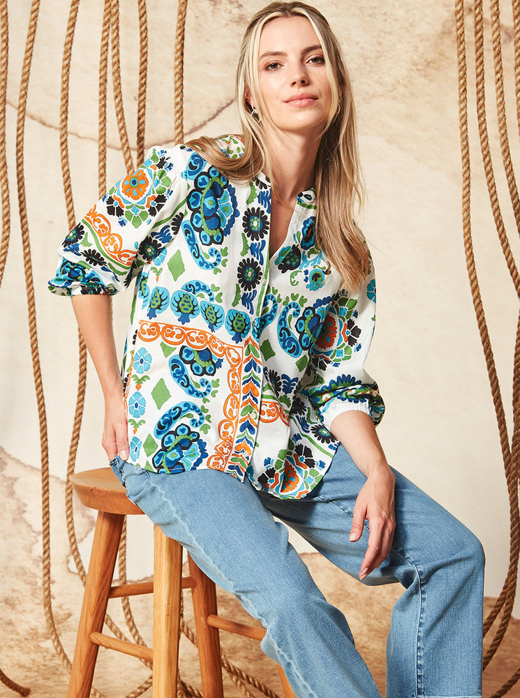 Fiesta Blouse - Print