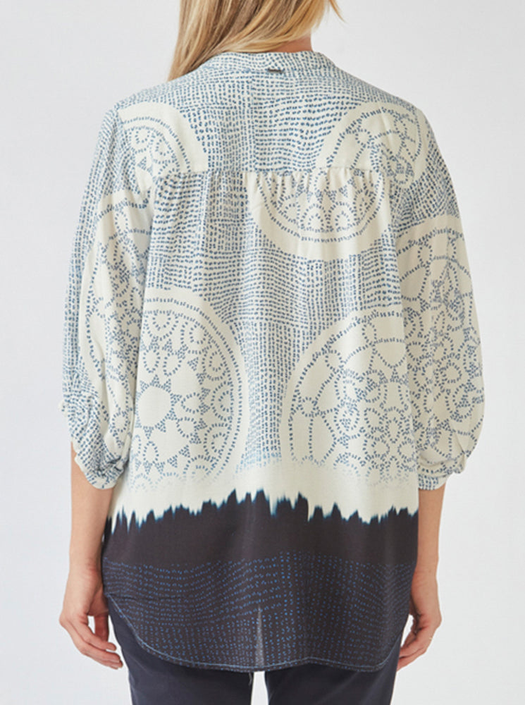 Coya Blouse - Blue Print