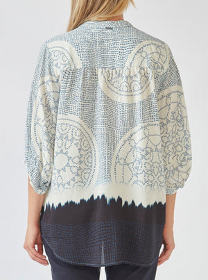 Coya Blouse - Blue Print