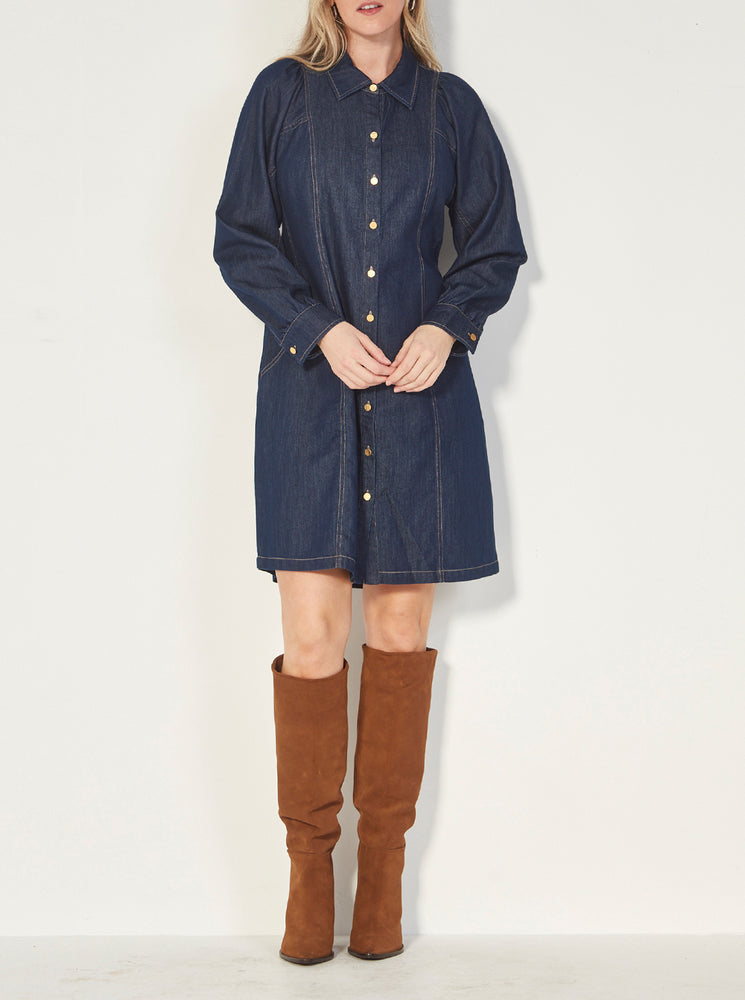 Stevie Dress - Dark Denim