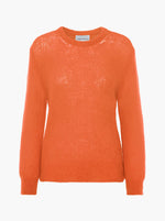 Ulla O Neck Knit Pullover - Burnt Orange