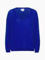 Silja V Neck Knit - Electric Blue