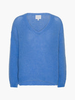 Silja V Neck Knit - Sky Blue