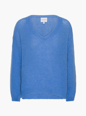 Silja V Neck Knit - Sky Blue