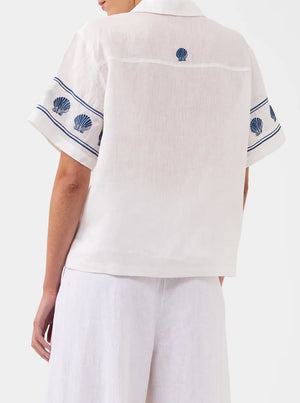 Alpheus Embroidered Shirt - White