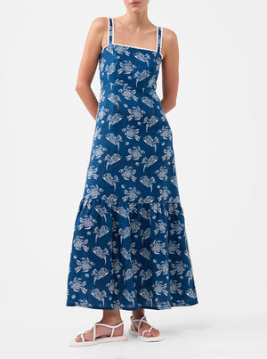 Alpheus Linen Dress - Print