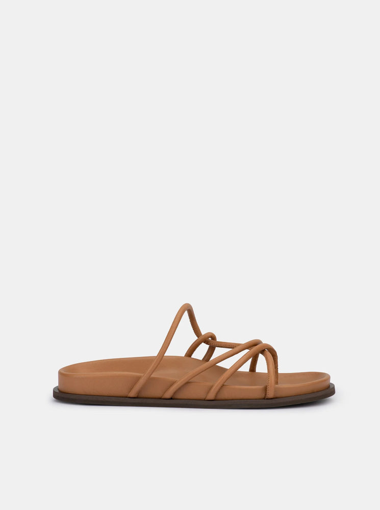 Avril Leather Sandal - Caramel Nappa