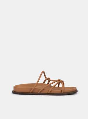 Avril Leather Sandal - Caramel Nappa