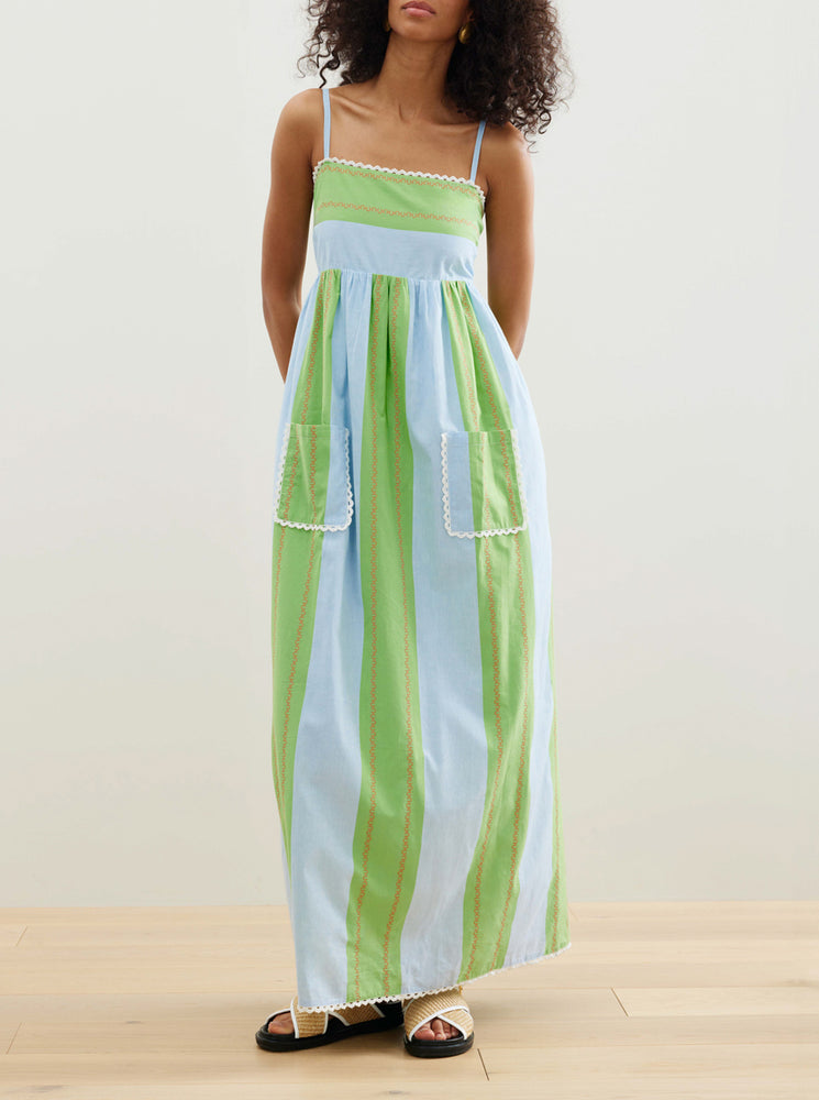 BAJA PENINSULA. Dress. - Green/Blue