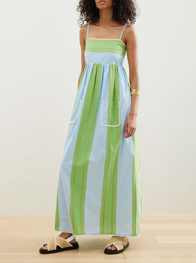 BAJA PENINSULA. Dress. - Green/Blue