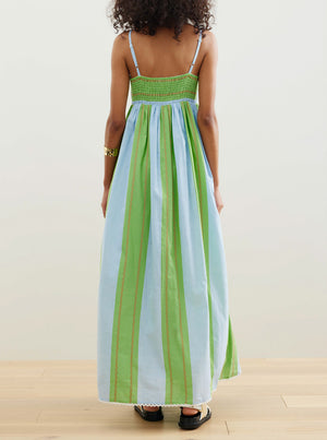 BAJA PENINSULA. Dress. - Green/Blue