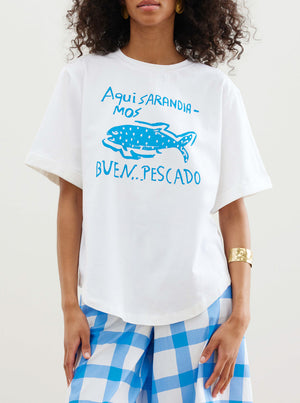 PEZ. T-Shirt. - Blue/White Stripe