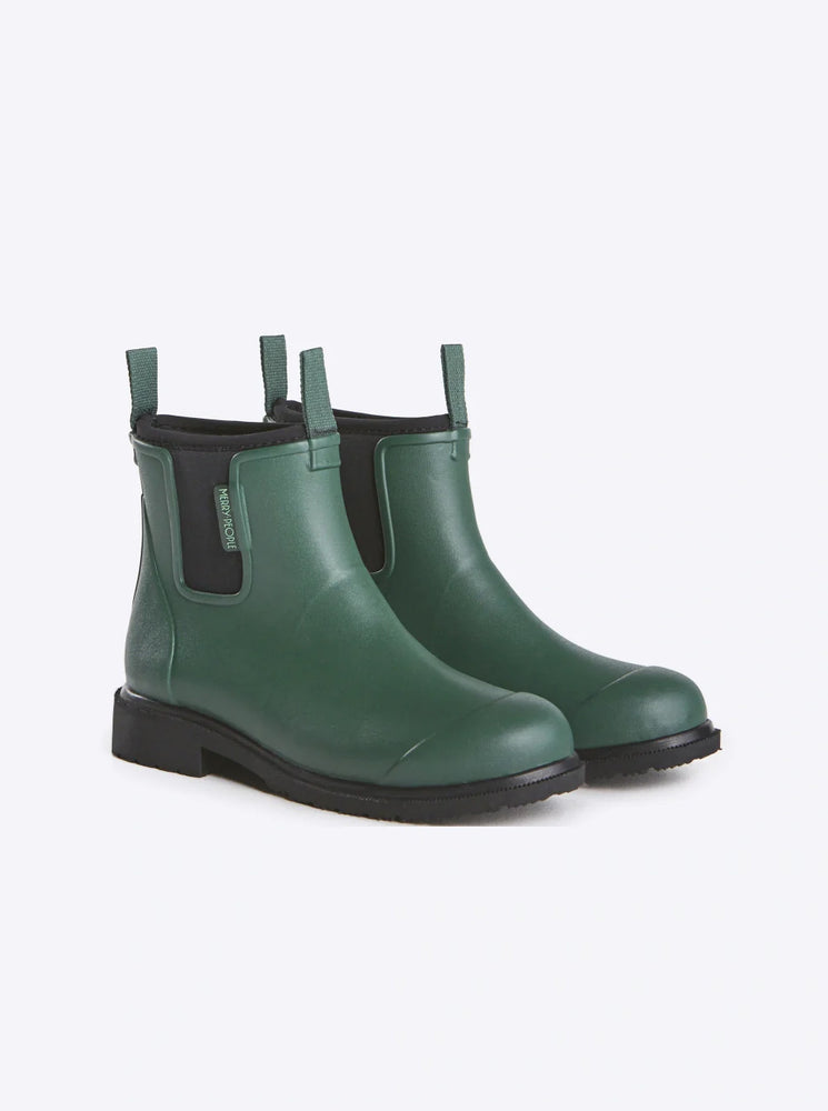 Bobbi Ankle Boot - Alpine Green & Black