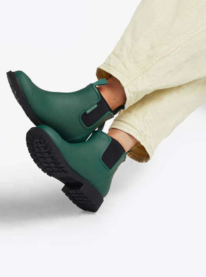 Bobbi Ankle Boot - Alpine Green & Black