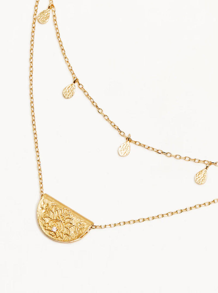 18k Gold Vermeil Blessed Lotus Necklace