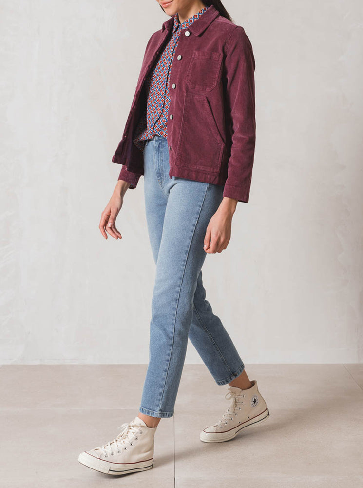 Micro Corduroy Jacket - Plum