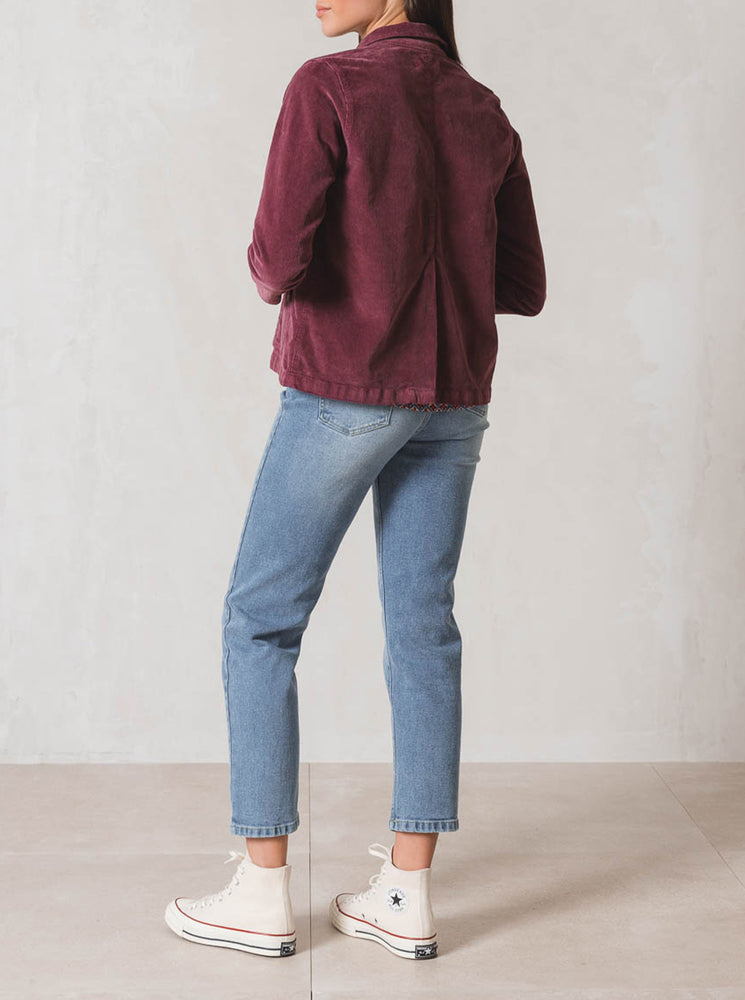 Micro Corduroy Jacket - Plum