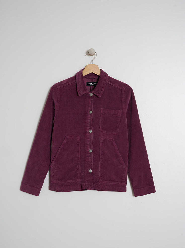 Micro Corduroy Jacket - Plum