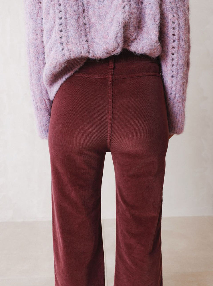 Gina Corduroy Pant - Plum